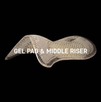 sadlle gel pad middle riser acavallo