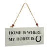 wooden sign horse