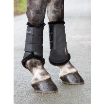 fur lined brushing boots